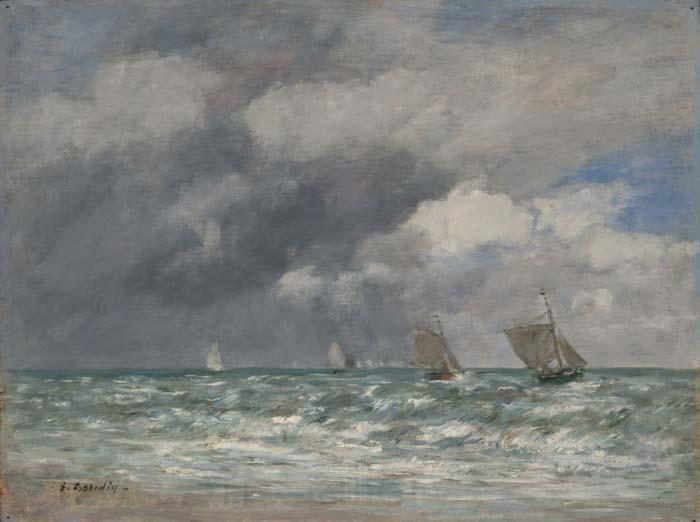 Eugene Louis Boudin Voiliers devant Trouville Norge oil painting art